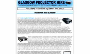 Glasgow-projector-hire.co.uk thumbnail