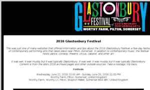 Glastonbury2016festival.com thumbnail
