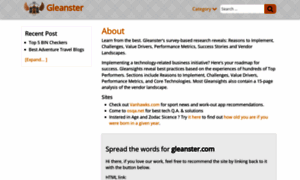 Gleanster.com thumbnail