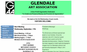 Glendaleartassociation.org thumbnail