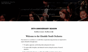 Glendaleyouthorchestra.com thumbnail