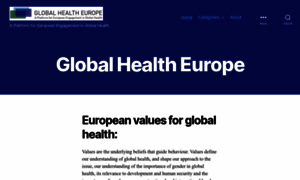 Globalhealtheurope.org thumbnail