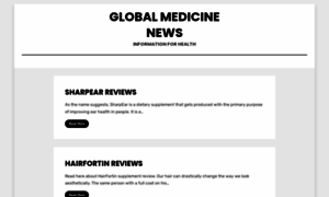 Globalmedicinenews.com thumbnail
