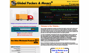 Globalpackersmovers.com thumbnail