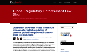 Globalregulatoryenforcementlawblog.com thumbnail