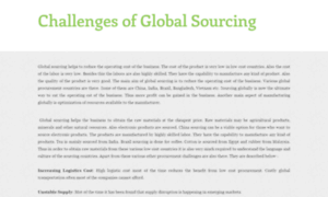 Globalsourcingchallenges.aircus.com thumbnail