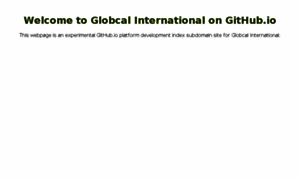 Globcal.github.io thumbnail