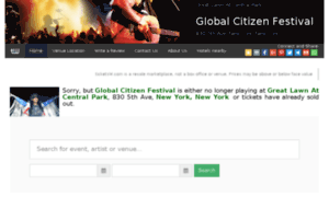 Globcitizenfestnewyork.ticketsw.com thumbnail