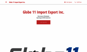 Globe-11-import-export-inc.business.site thumbnail