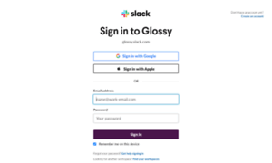 Glossy.slack.com thumbnail