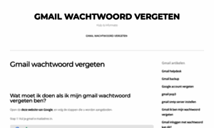 Gmailwachtwoordvergeten.nl thumbnail