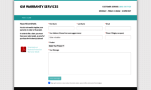 Gmwarrantyservices.com thumbnail