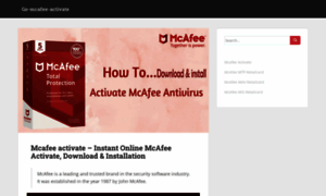 Go-mcafee-activate.com thumbnail