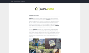 Goalzero.affiliatetechnology.com thumbnail