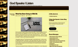 Godspeaks-i-listen.com thumbnail