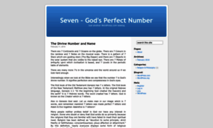 Godsperfectnumber.wordpress.com thumbnail