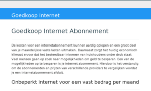 Goedkoop-internet.nl thumbnail
