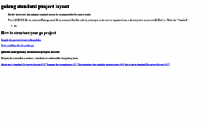 Golangstandardprojectlayout.com thumbnail