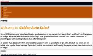 Goldenautosalesnc.com thumbnail