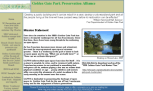 Goldengateparkpreservation.org thumbnail