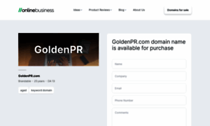 Goldenpr.com thumbnail