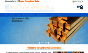 Goldmetalextrusion.com thumbnail