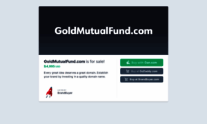 Goldmutualfund.com thumbnail