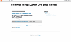 Goldpriceinnepal.blogspot.com thumbnail