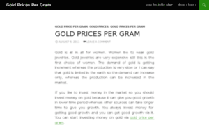 Goldpricespergram.net thumbnail