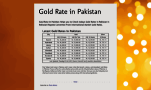 Goldrateinpakistan.blogspot.com thumbnail