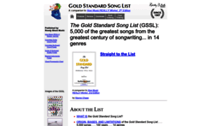 Goldstandardsonglist.com thumbnail