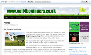 Golf4beginners.co.uk thumbnail