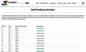 Golfhandicapcalculator.org thumbnail