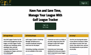 Golfleaguetracker.com thumbnail