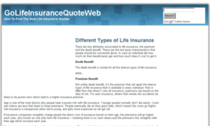 Golifeinsurancequoteweb.com thumbnail