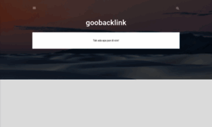 Goobacklink.blogspot.com thumbnail