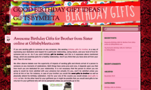 Goodbirthdaygiftideas.wordpress.com thumbnail