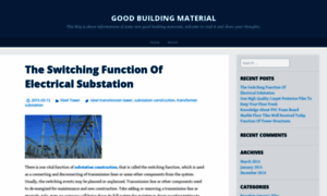 Goodbuildingmaterial.wordpress.com thumbnail