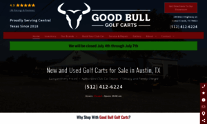 Goodbullgolfcarts.com thumbnail