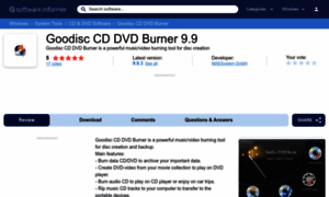 Goodisc-cd-dvd-burner.software.informer.com thumbnail