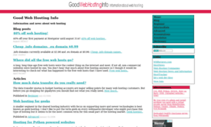 Goodwebhosting.info thumbnail