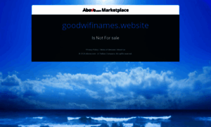 Goodwifinames.website thumbnail