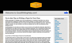 Goodwritinghelp.com thumbnail