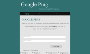 Google-ping.net thumbnail