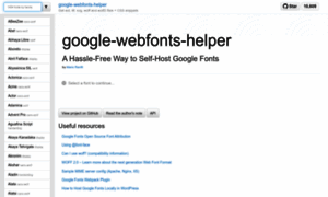 Google-webfonts-helper.herokuapp.com thumbnail