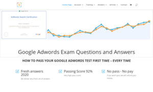 Googleadwordscertificationanswers.com thumbnail