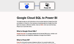 Googlecloudsql.topowerbi.com thumbnail