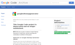 Googlesitemapgenerator.googlecode.com thumbnail