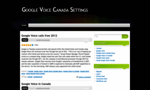 Googlevoicecanada.wordpress.com thumbnail