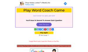 Googlewordscoach.com thumbnail